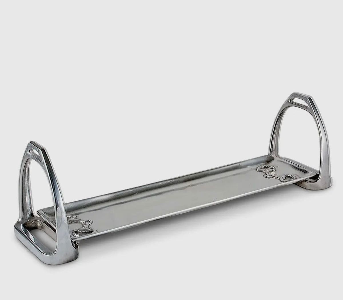 Metal boot jack on a white background