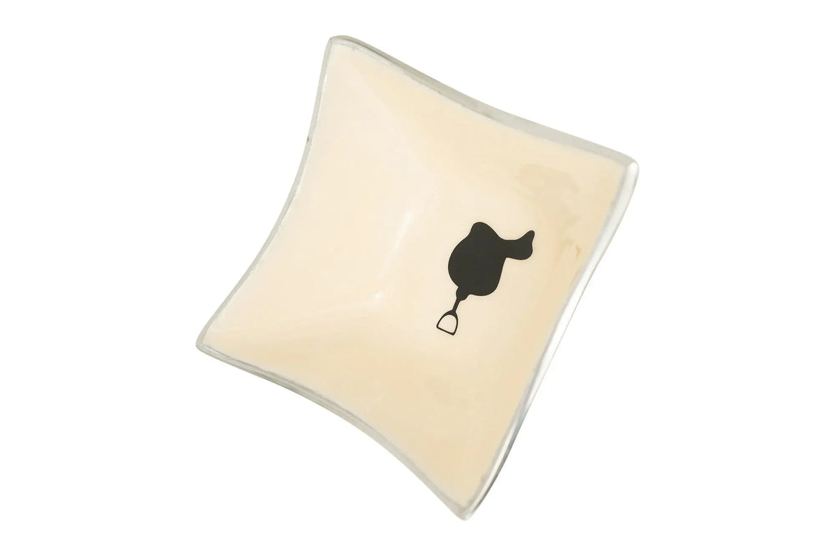Huntley Equestrian White Ceramic Saddle Bowl