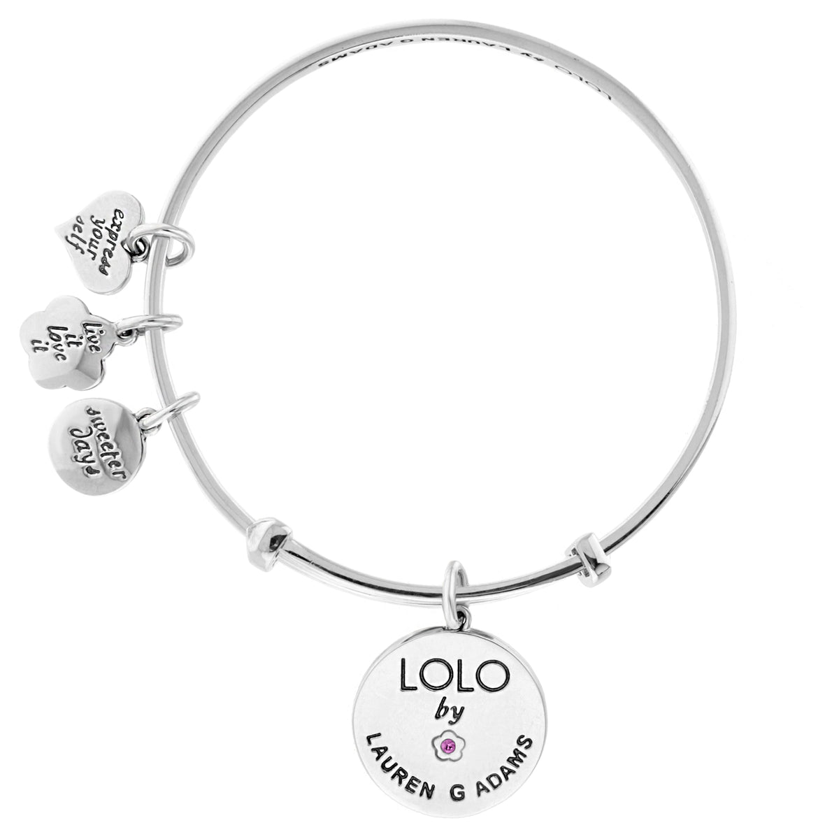 Lolo brown horse enamel bangle, view 3