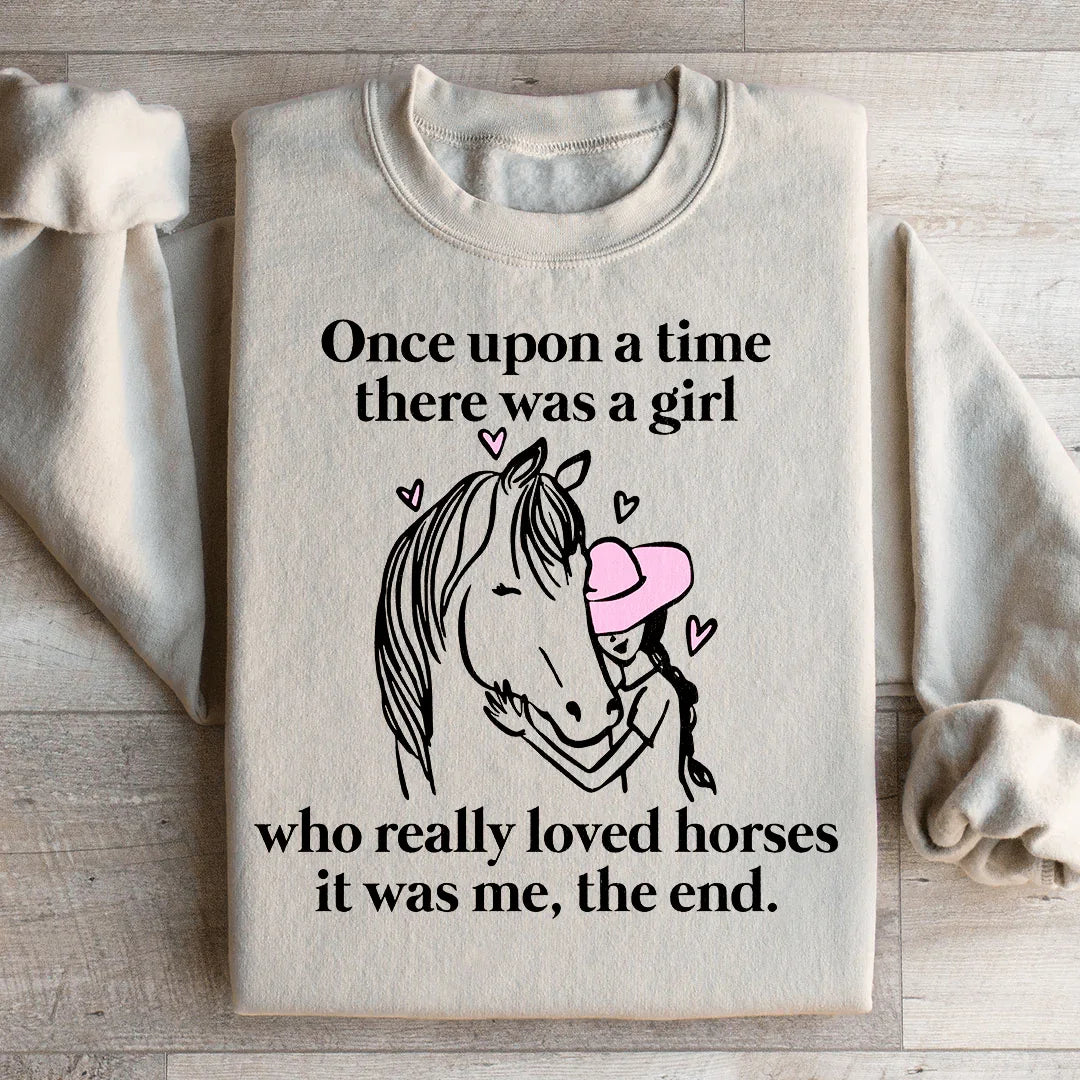 Girl Who Loved Horses Sweatshirt in Sand