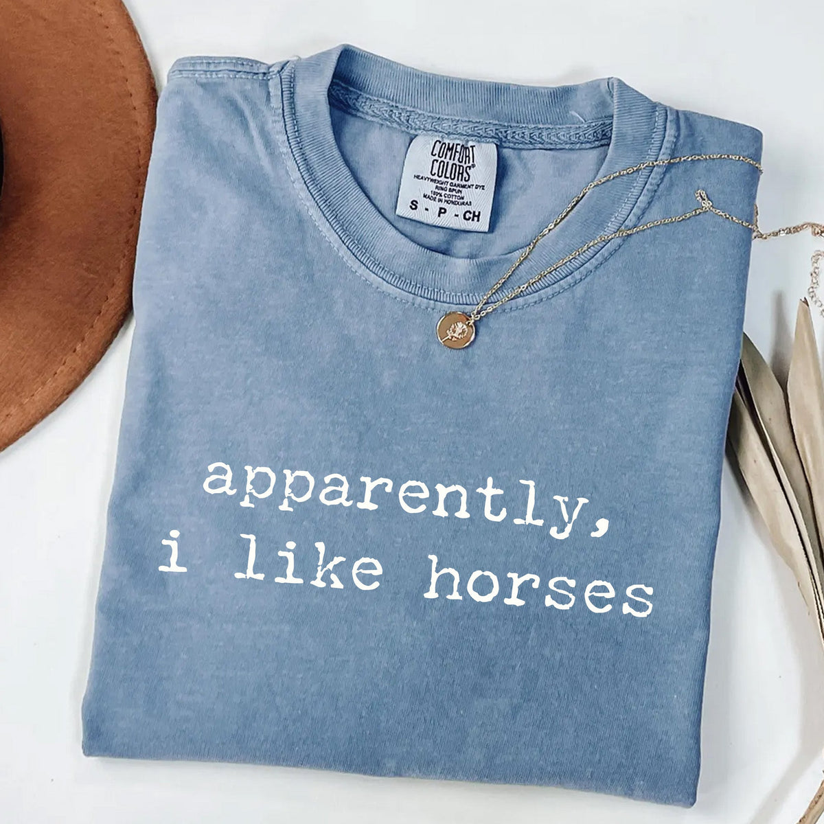 Apparently I Like Horses T-Shirt, view 2