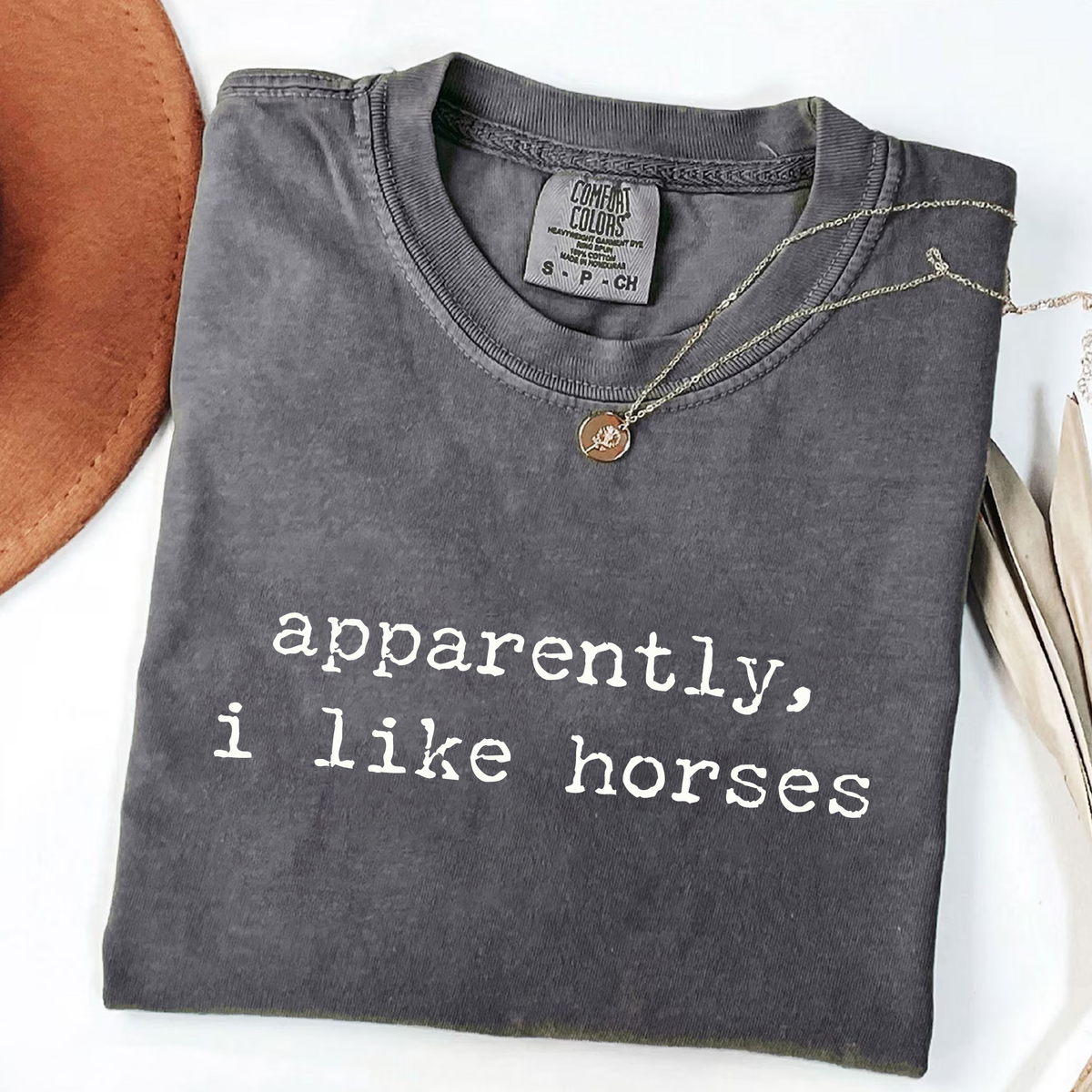 Apparently I Like Horses T-Shirt, view 3