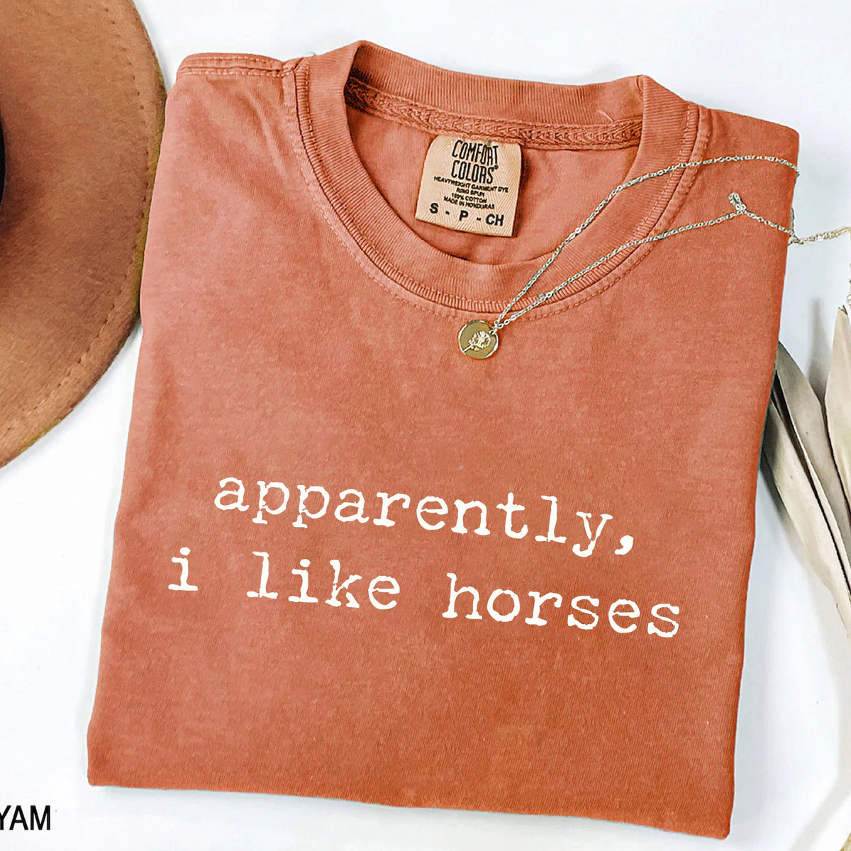 Apparently I Like Horses T-Shirt, view 4