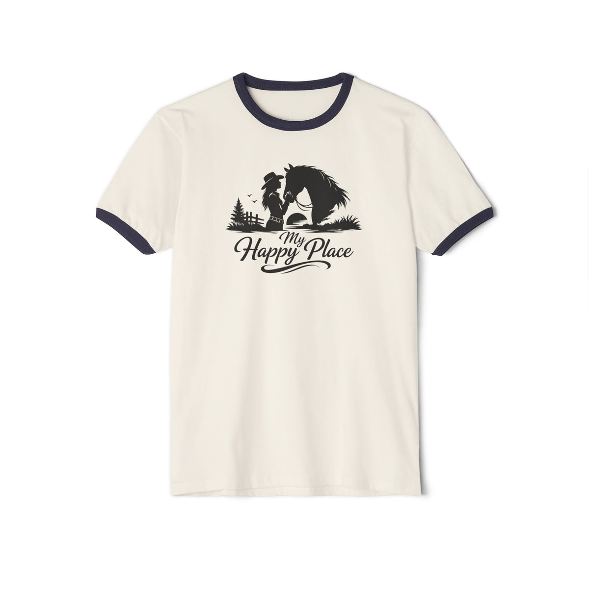 Horse Lover T-Shirt - Here's My Happy Place Tee for Women