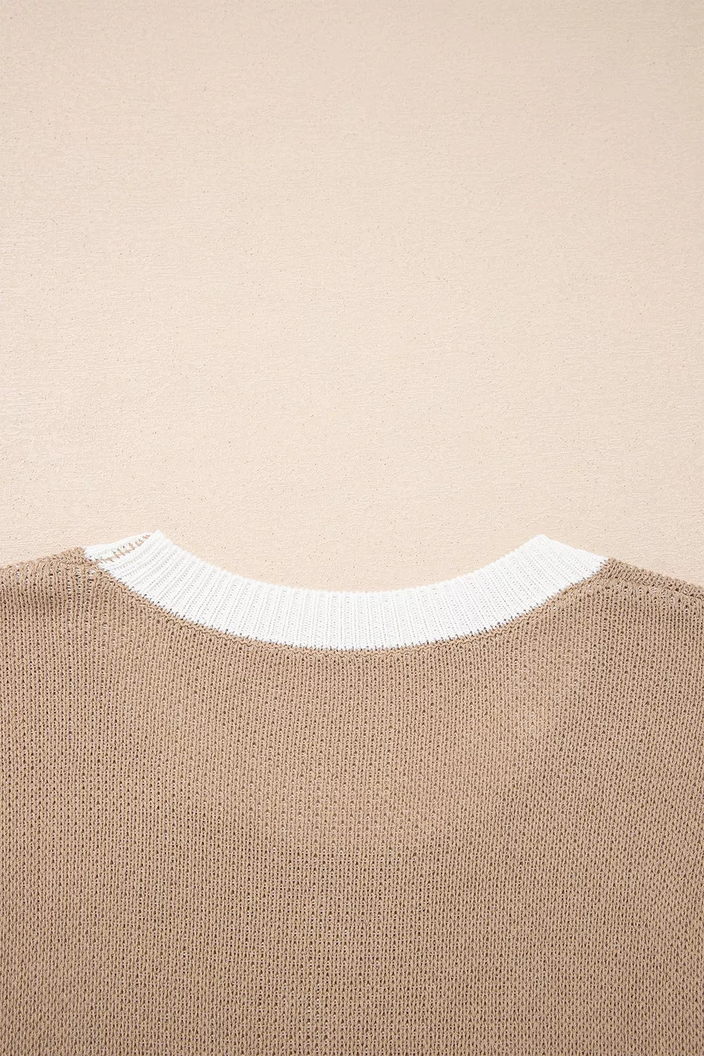 Horseshoe Contrast-Trim Sweater, view 8