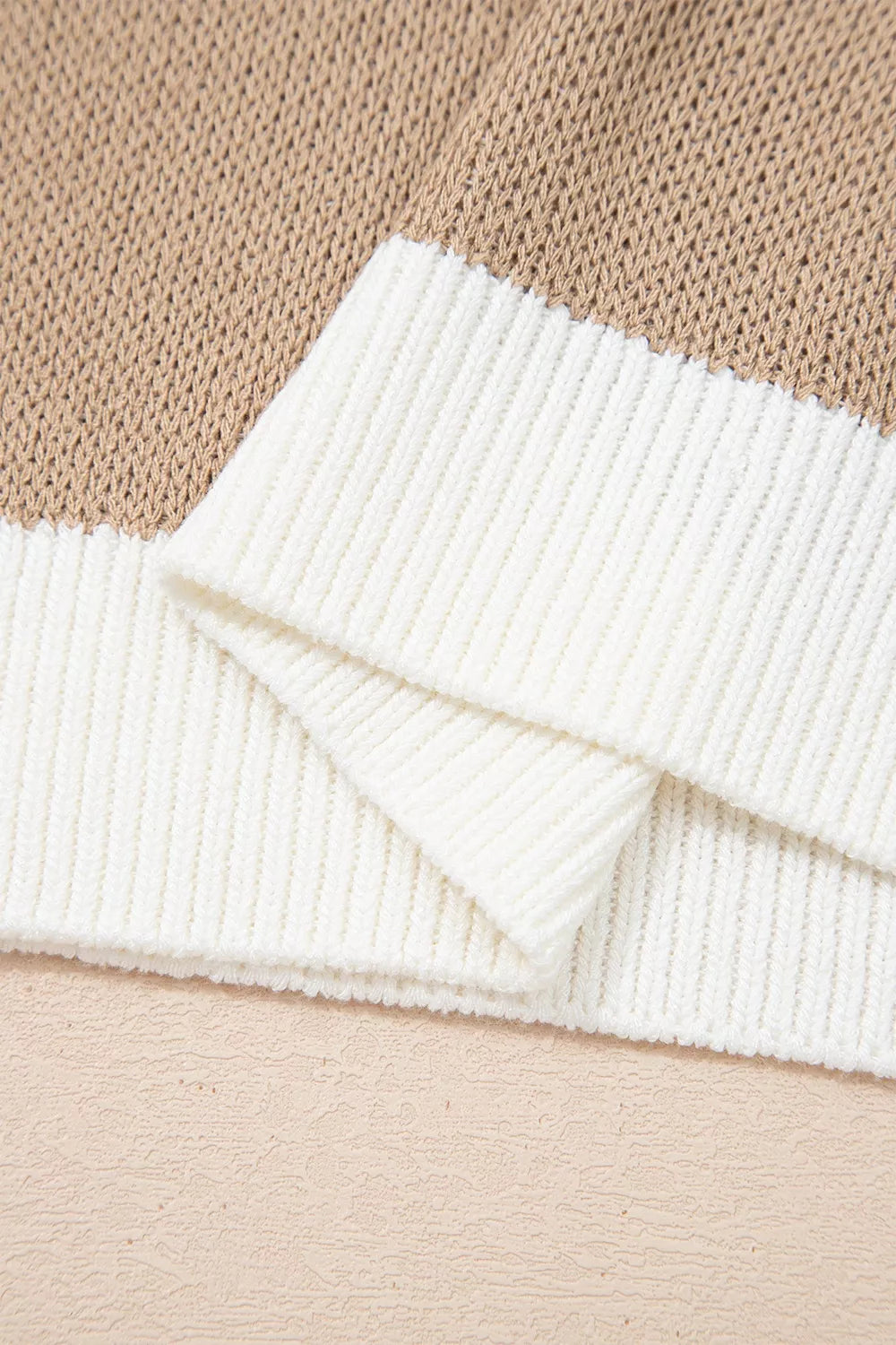 Horseshoe Contrast-Trim Sweater, view 10