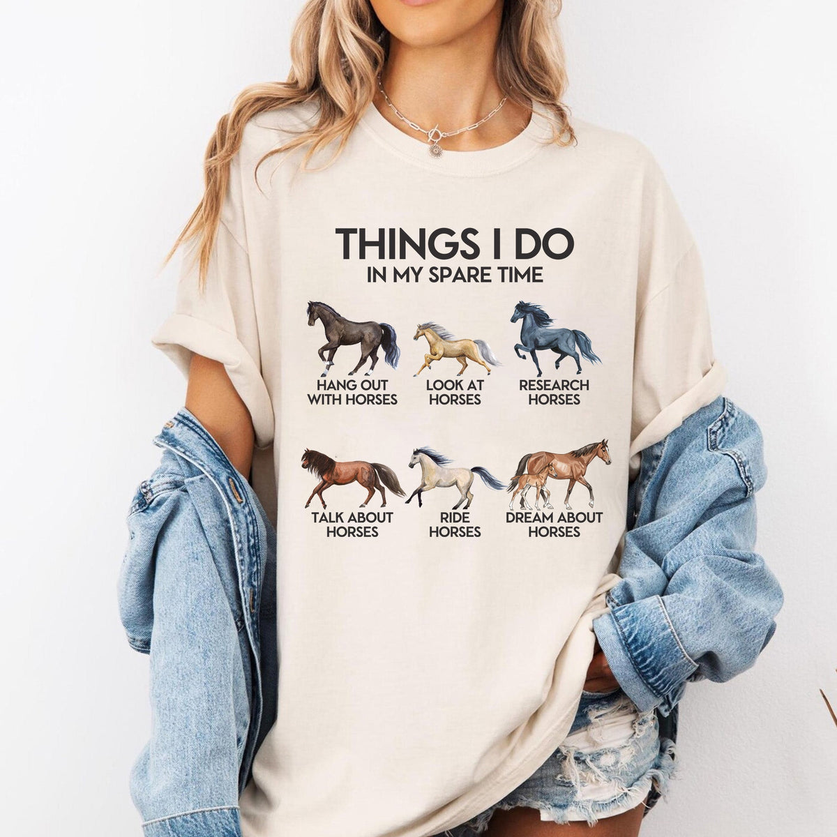 Things I Do in My Spare Time Horse Tee