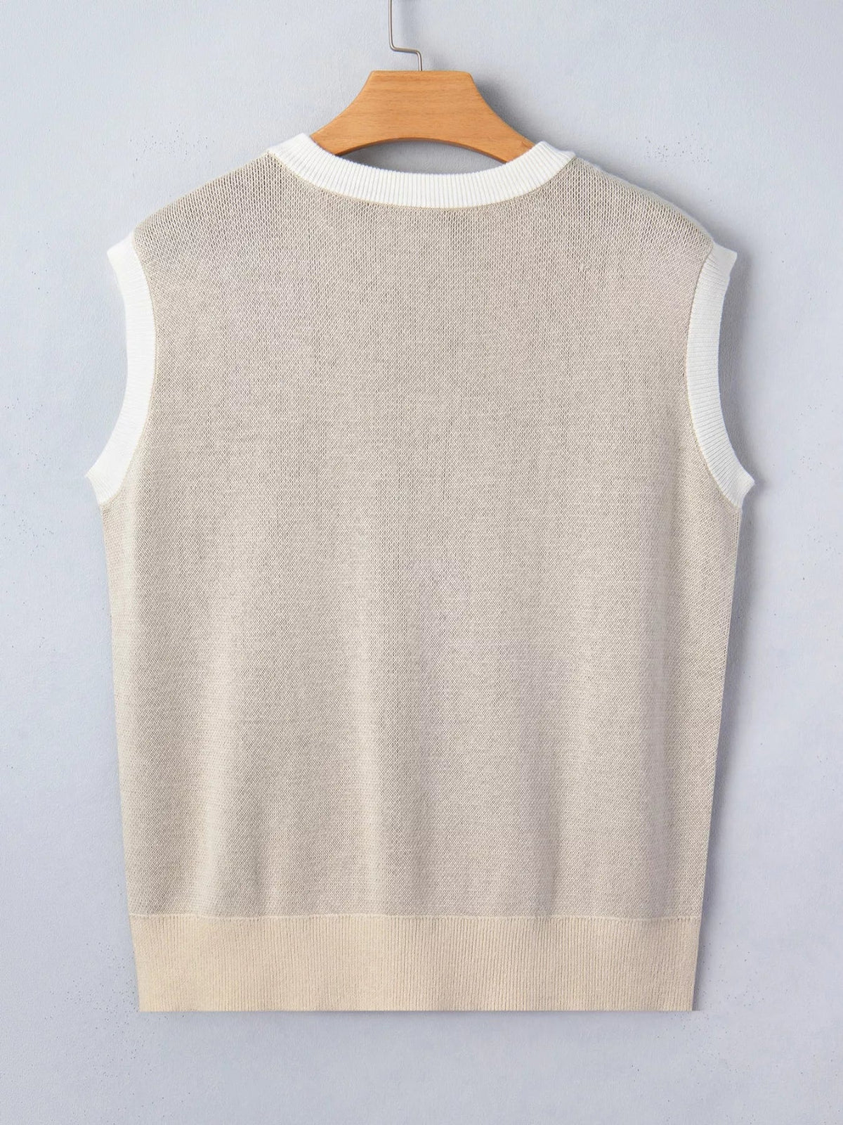 Horseshoe Print Sleeveless Sweater, view 8