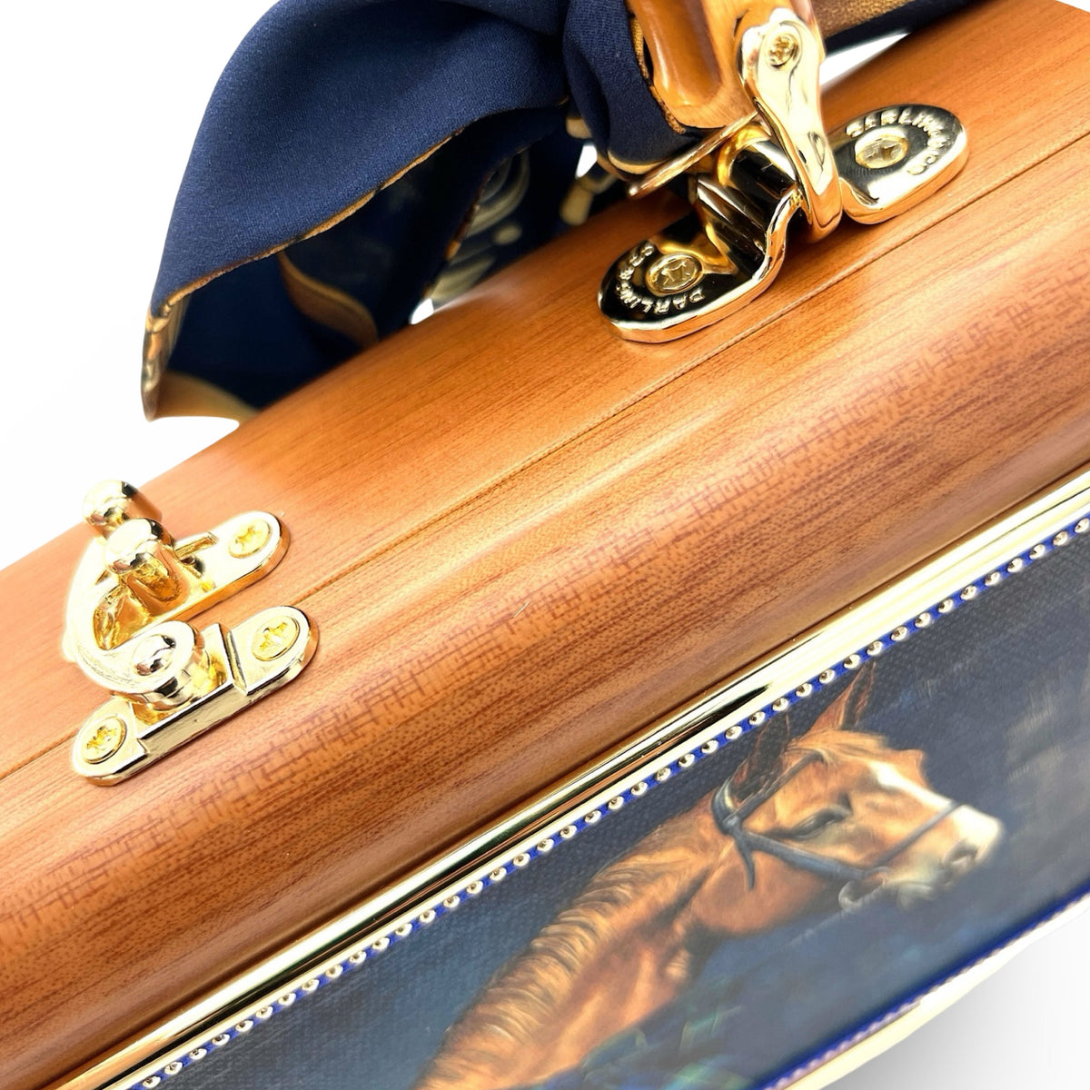 Blue Holiday Horse Bag