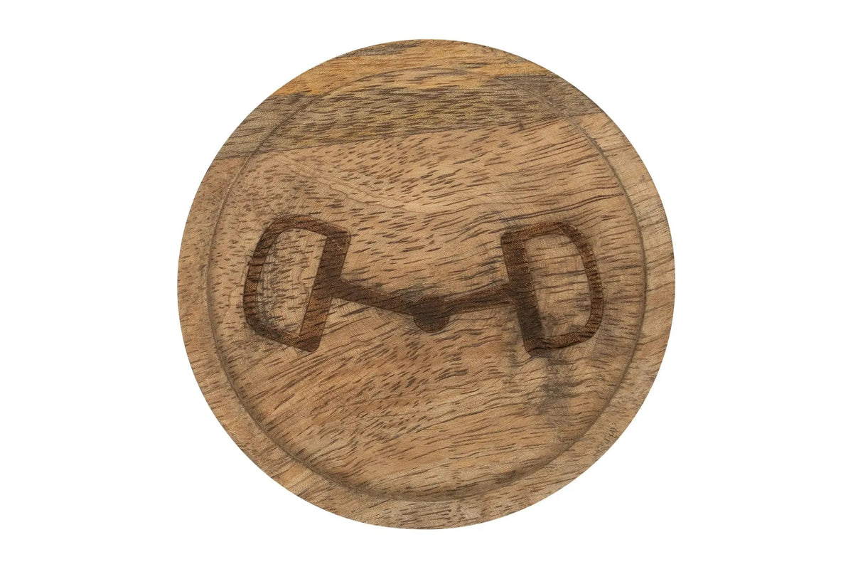 Huntley Equestrian Horse Bit Wooden Coasters, Set of 4, view 4