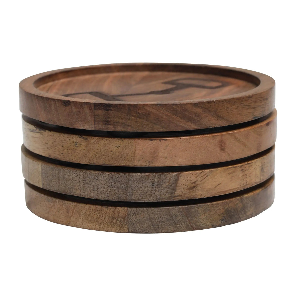 Huntley Equestrian Horse Bit Wooden Coasters, Set of 4, view 3