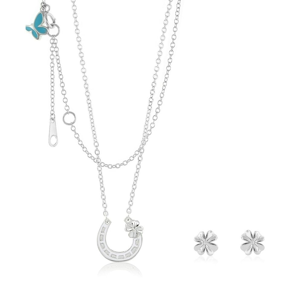 Lauren G Adams Horseshoe Necklace & Earring Set, view 3