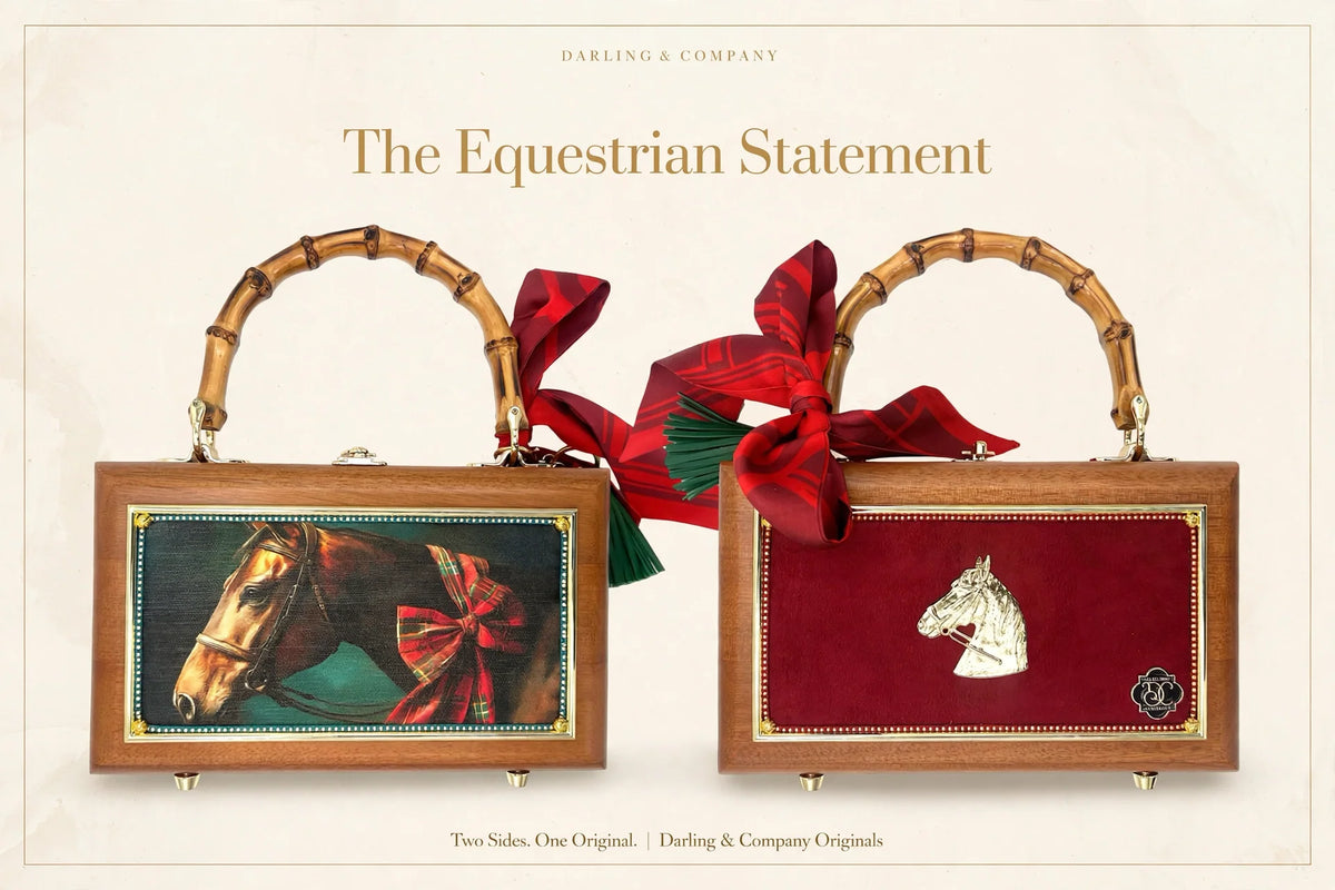 Red Holiday Horse Bag