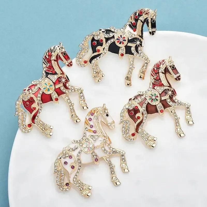 Western Horse Brooch Pin, Cowgirl Jacket Accessories, Gifts for Women
