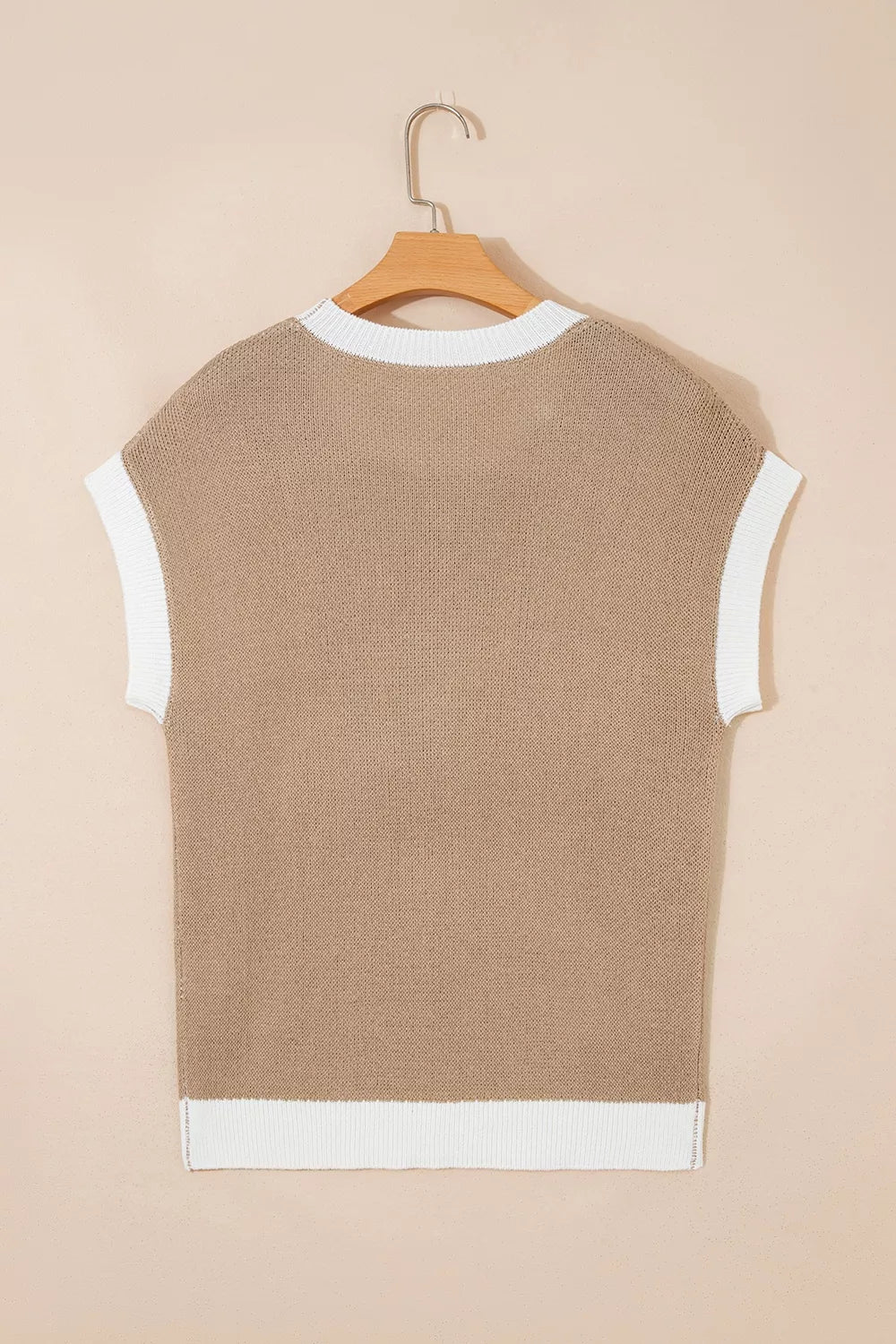 Horseshoe Contrast-Trim Sweater, view 6