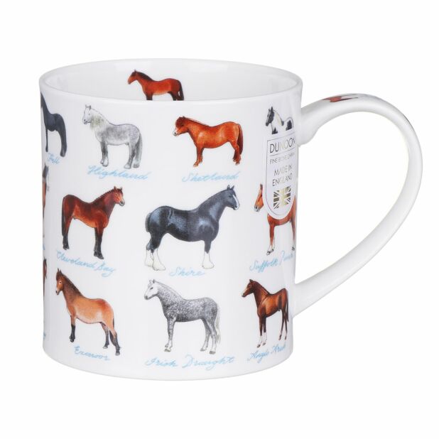 Dunoon On the Farm Horses Mug