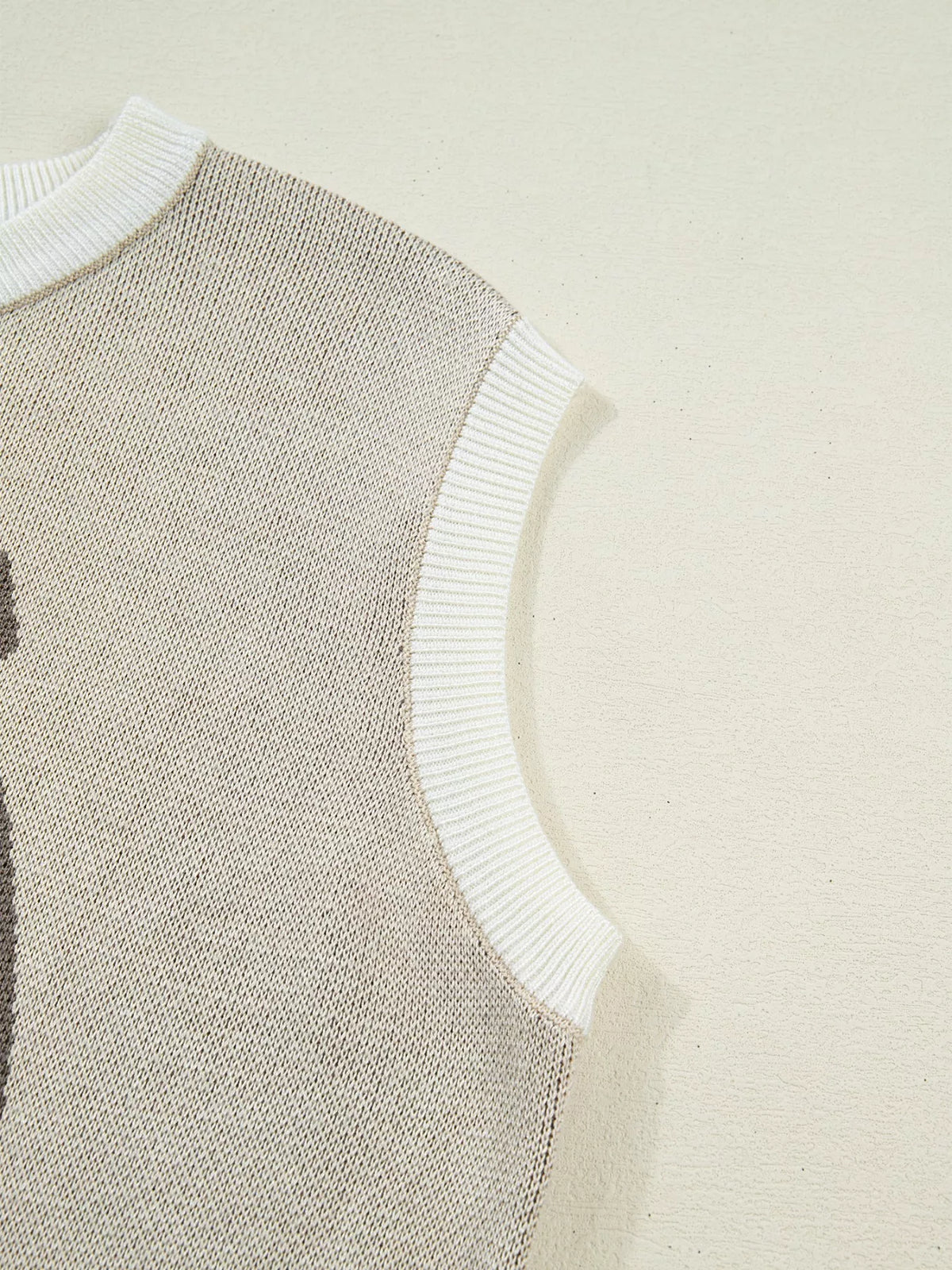 Horseshoe Print Sleeveless Sweater, view 9