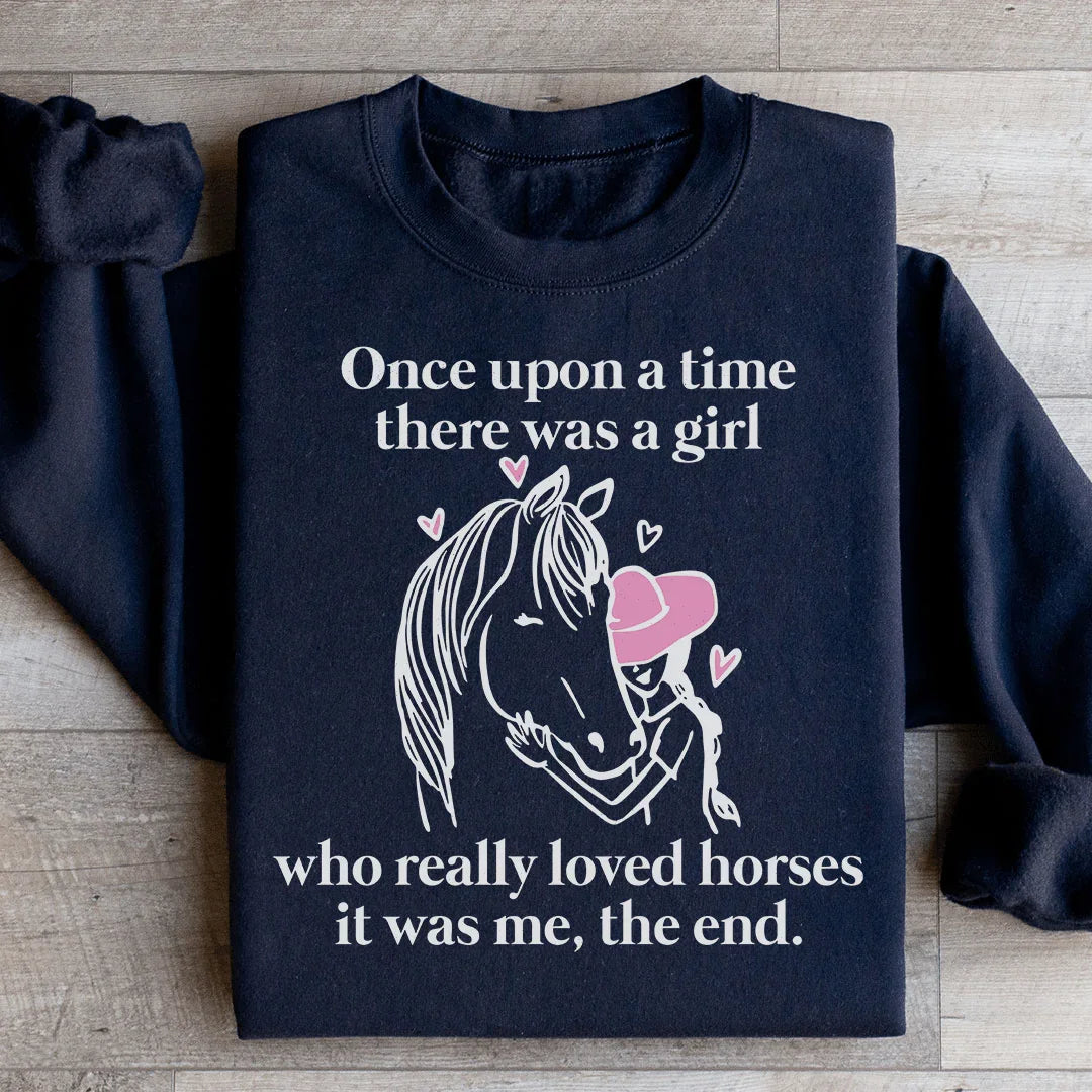 Girl Who Loved Horses Sweatshirt in Black