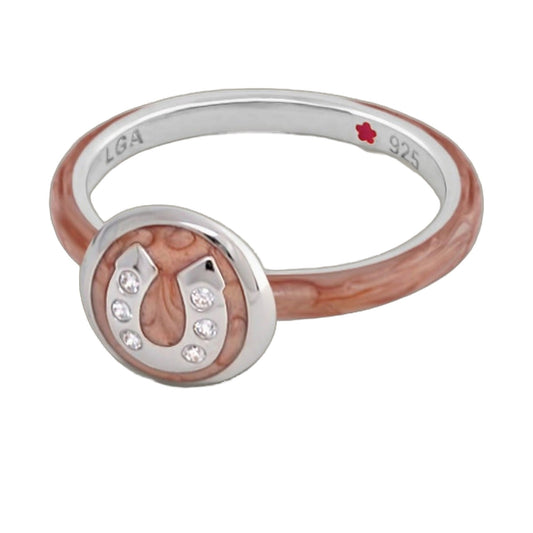 Lauren G Adams Horseshoe Stackable Enamel Ring
